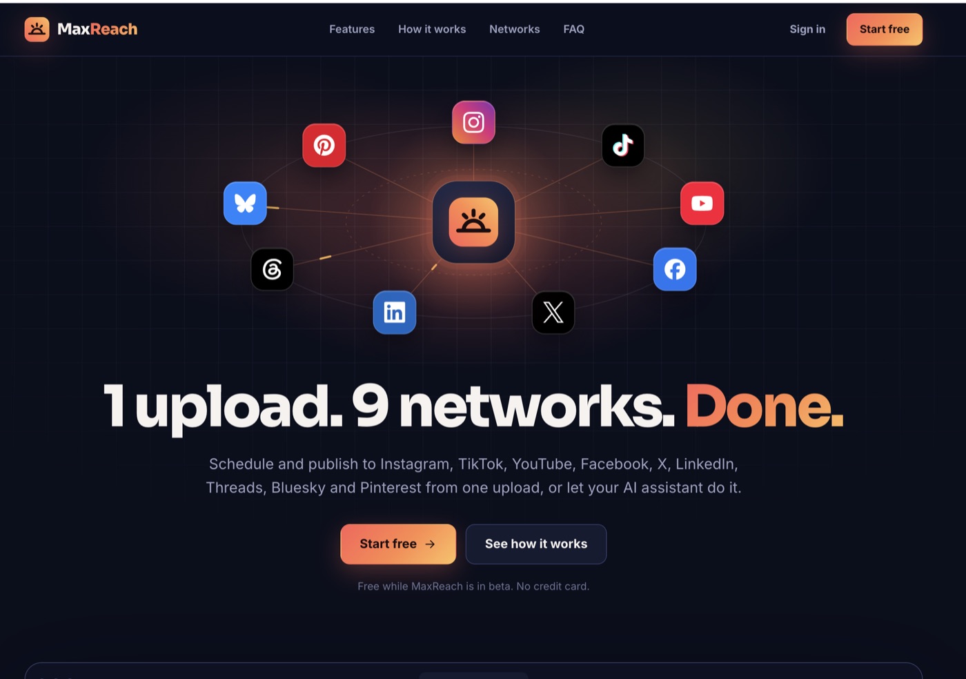 MaxReach home page